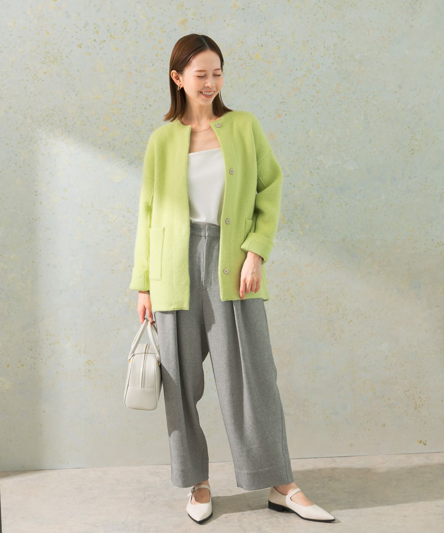 URBAN RESEARCH ROSSO「エアリーニットジャケット」|カーディガン|