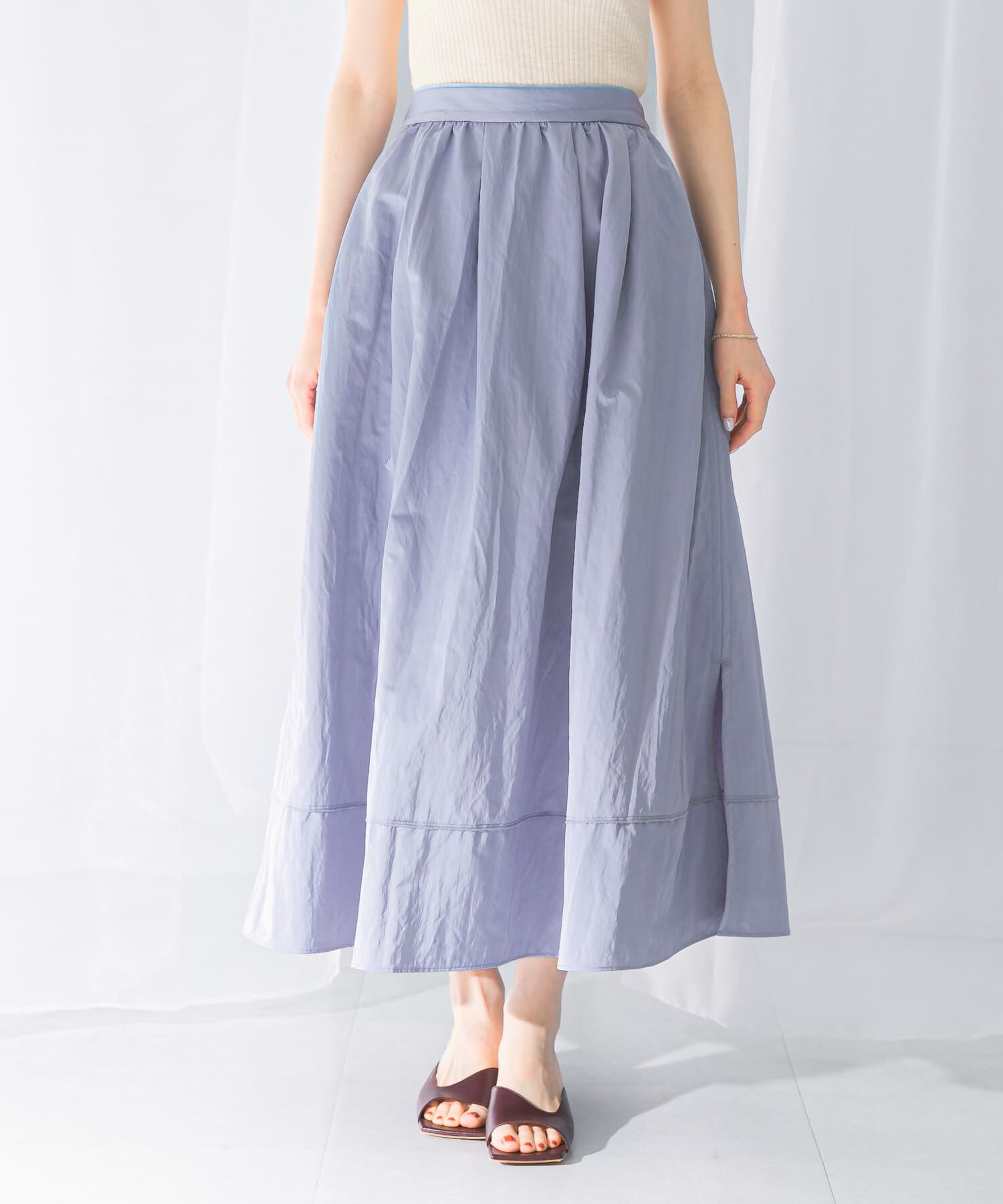 URBAN RESEARCH ROSSO「スリットギャザースカート」|スカート|