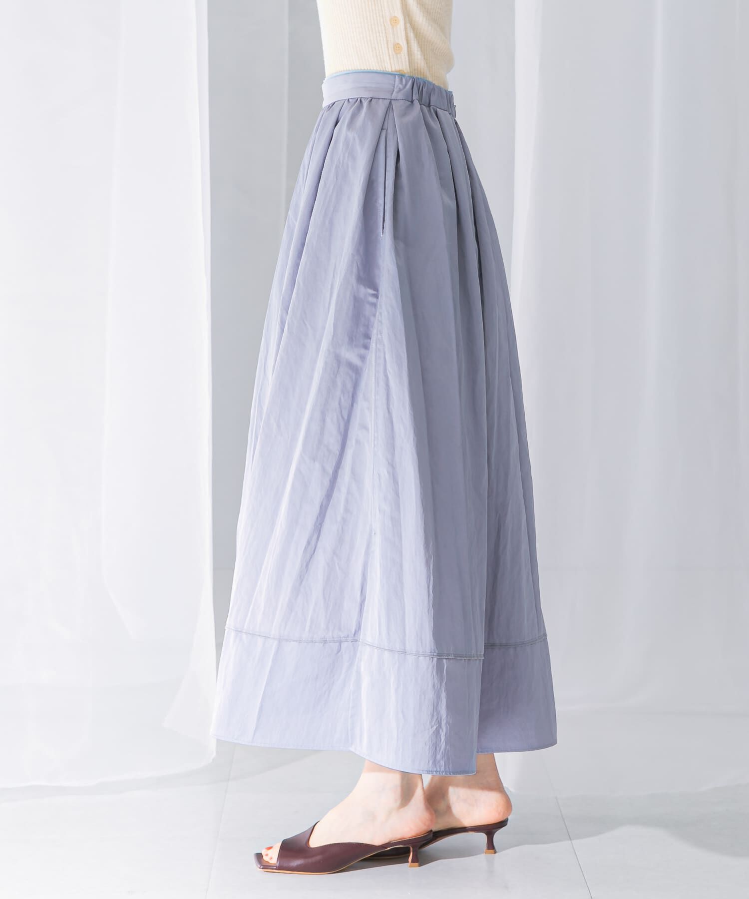 URBAN RESEARCH ROSSO「スリットギャザースカート」|スカート|