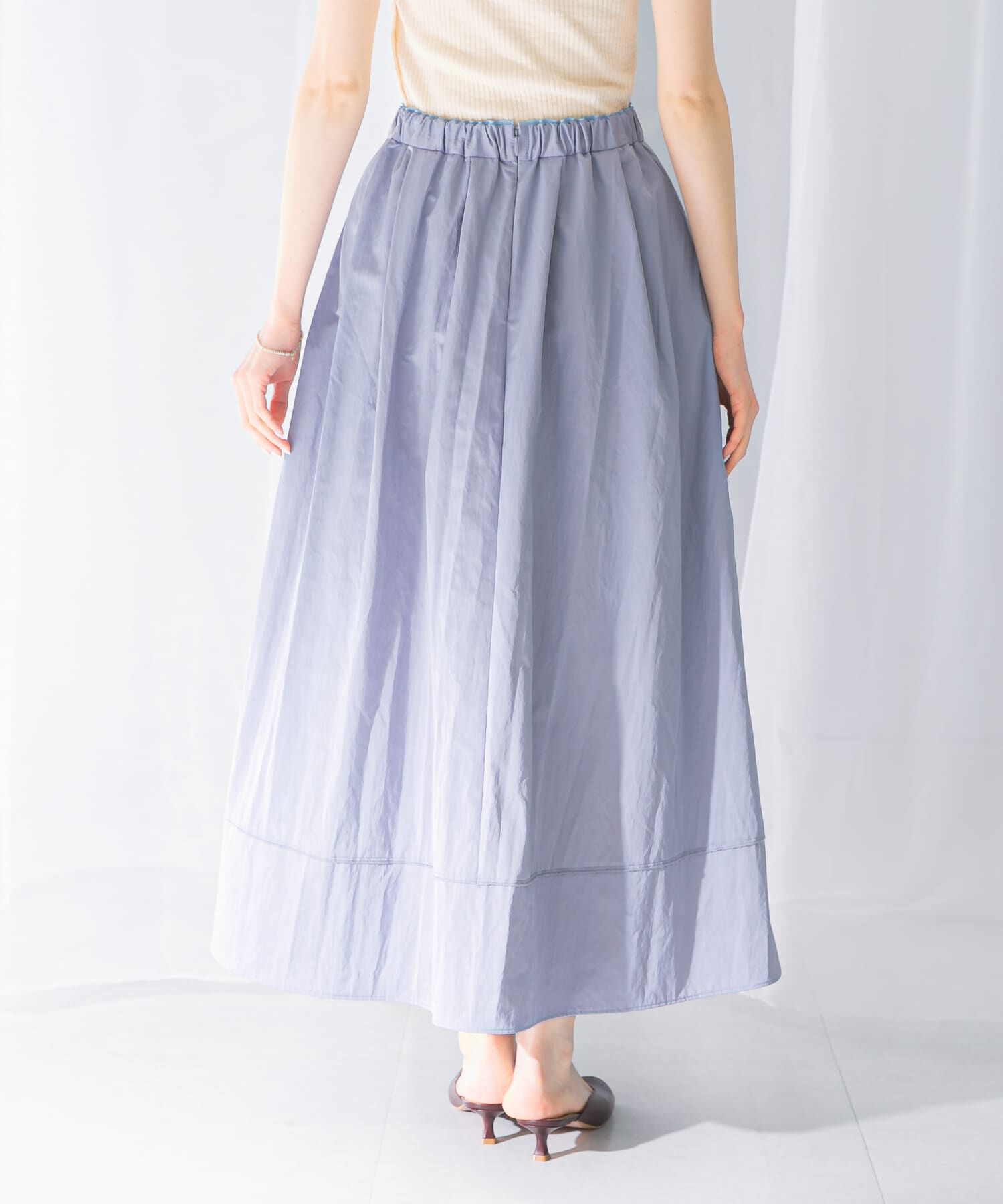 URBAN RESEARCH ROSSO「スリットギャザースカート」|スカート|