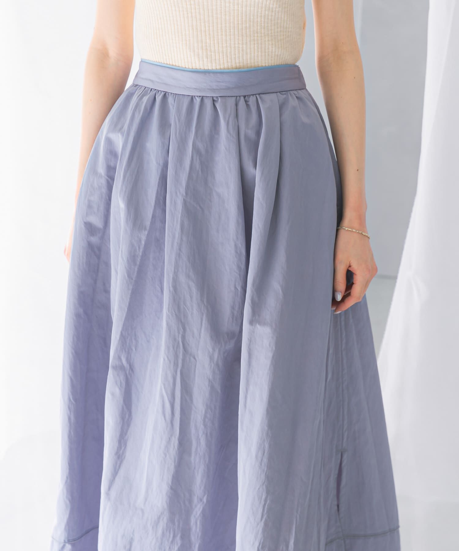 URBAN RESEARCH ROSSO「スリットギャザースカート」|スカート|