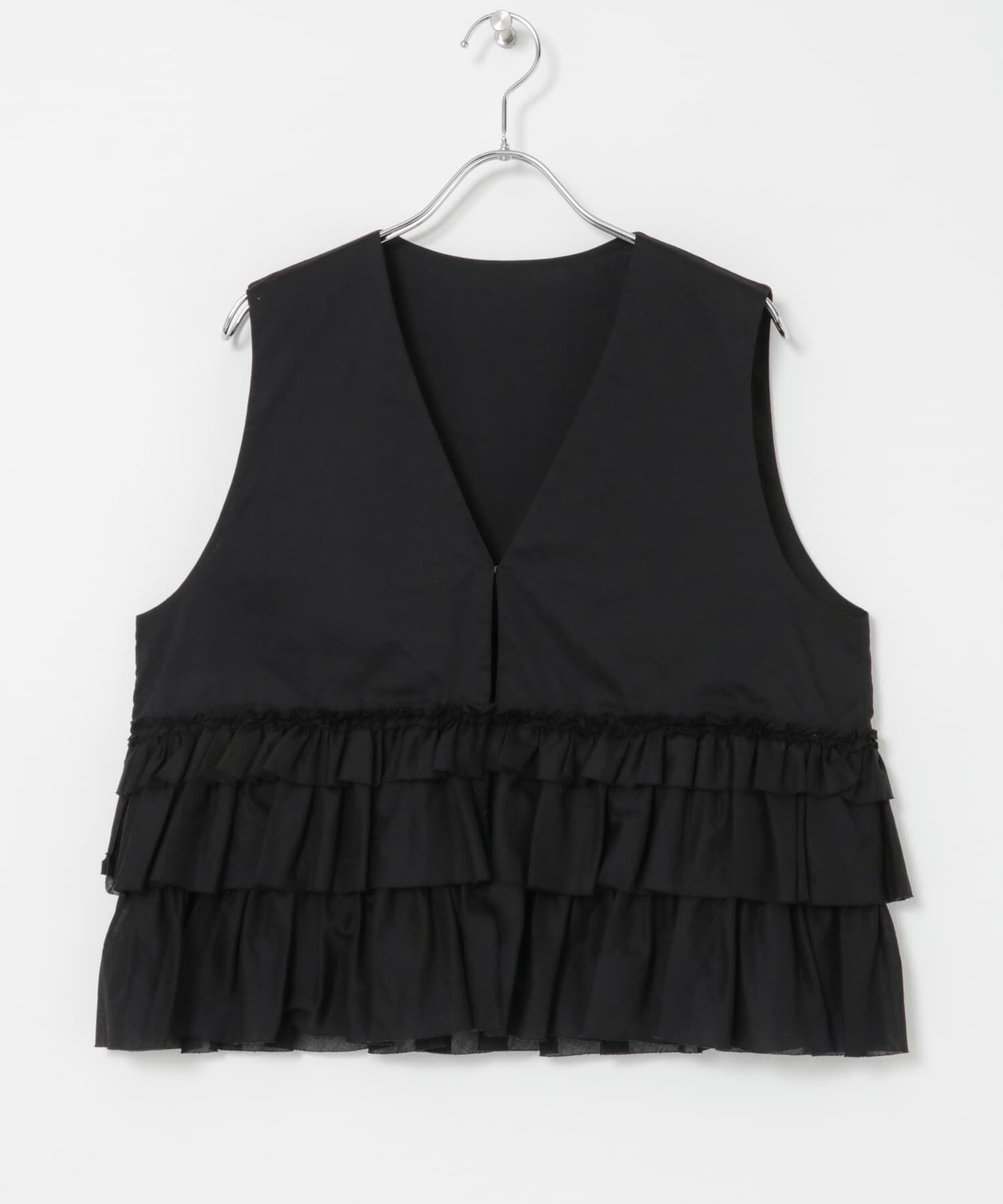 URBAN RESEARCH「ノースリーブフリルブラウス」|シャツ・ブラウス|