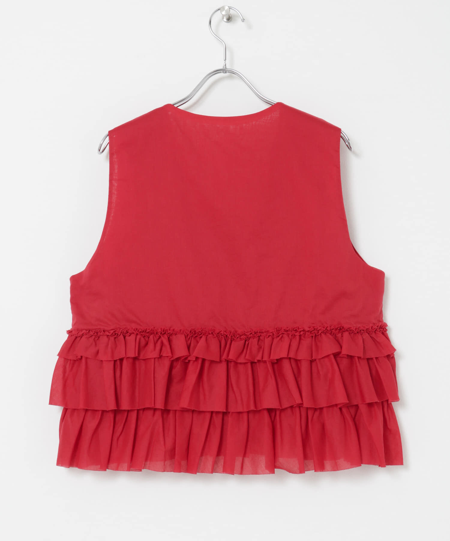 URBAN RESEARCH「ノースリーブフリルブラウス」|シャツ・ブラウス|