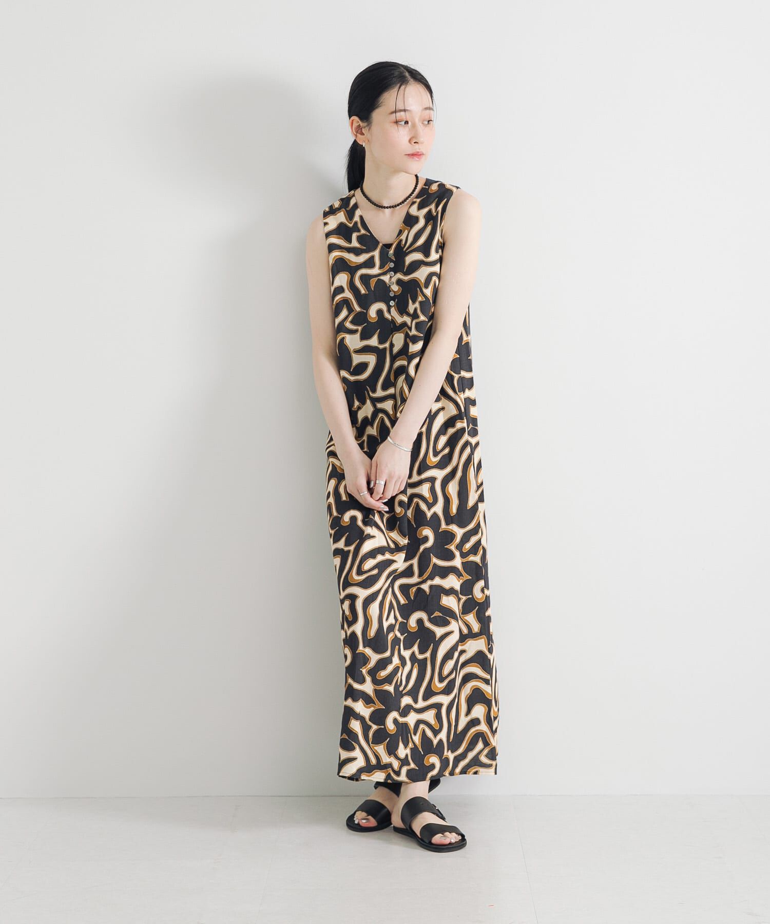 URBAN RESEARCH「SPRINTEXボタニカルプリントワンピース」|ワンピース|