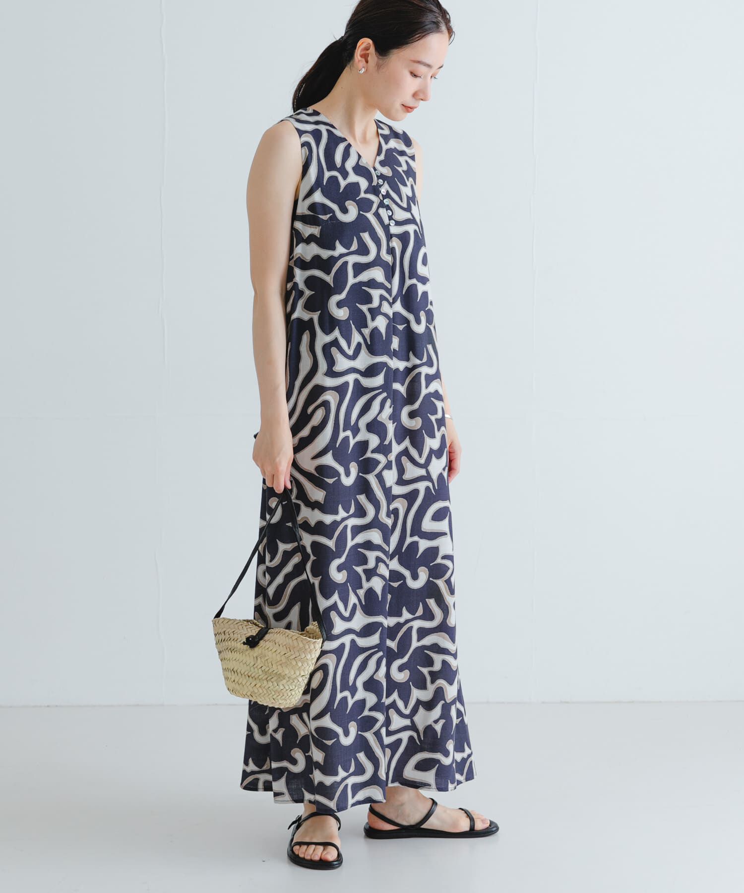 URBAN RESEARCH「SPRINTEXボタニカルプリントワンピース」|ワンピース|