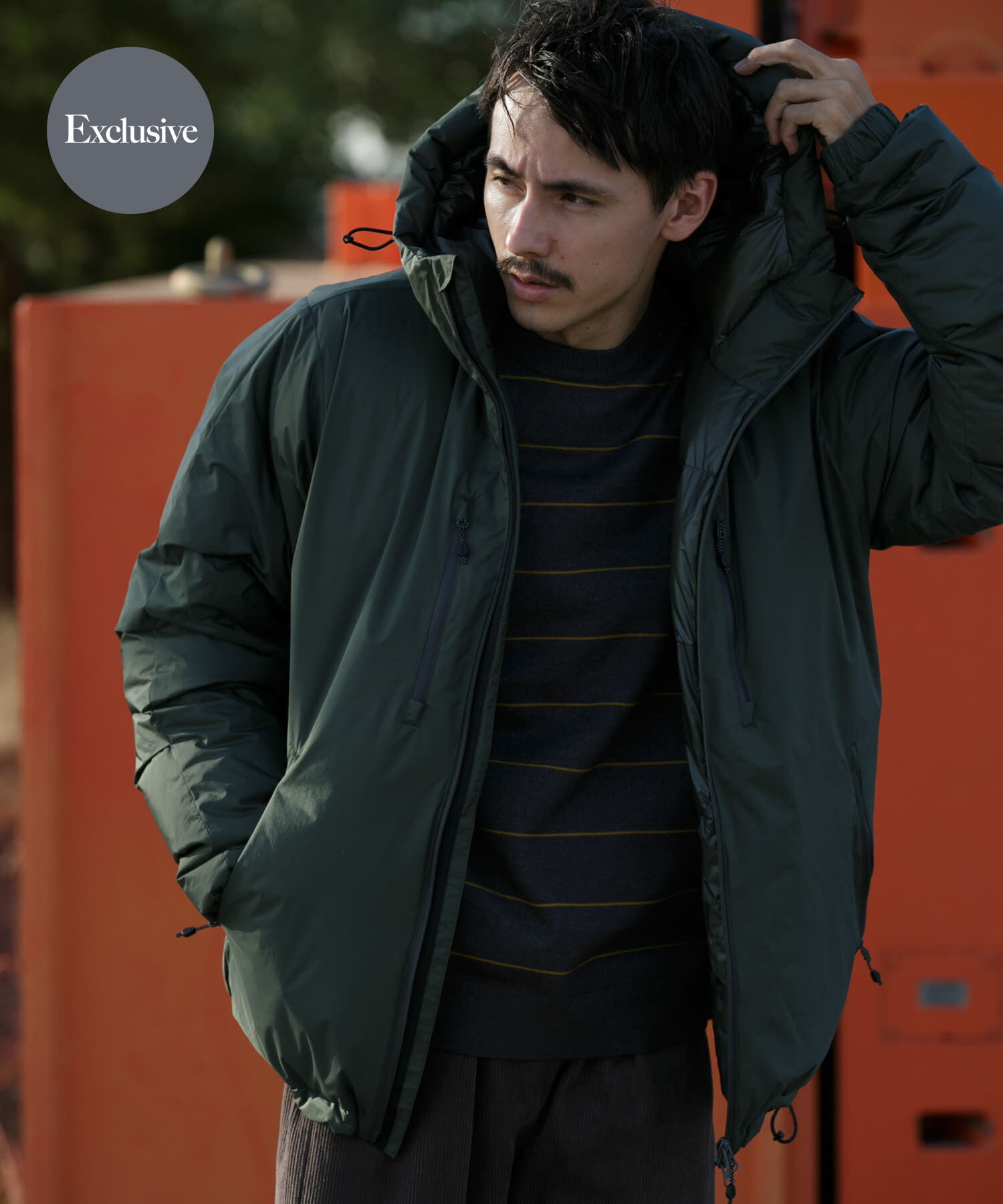 URBAN RESEARCH DOORS「『別注』NANGA&times;DOORS　AURORA TEX DOWN PARKA」|ダウン|カーキ