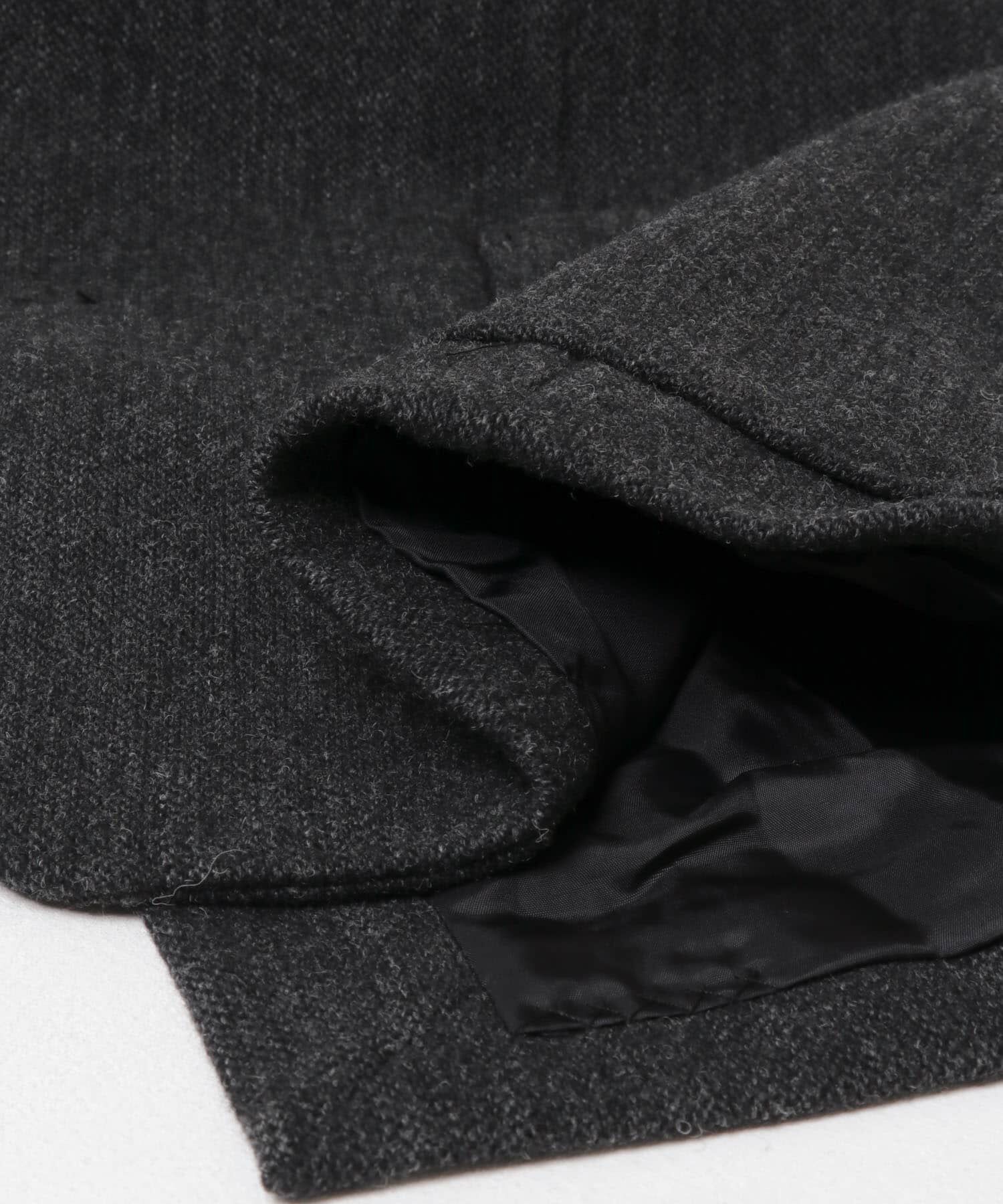 URBAN RESEARCH「new basic　VINTAGE WOOL TWEED JACKET」|ノーカラーコート|