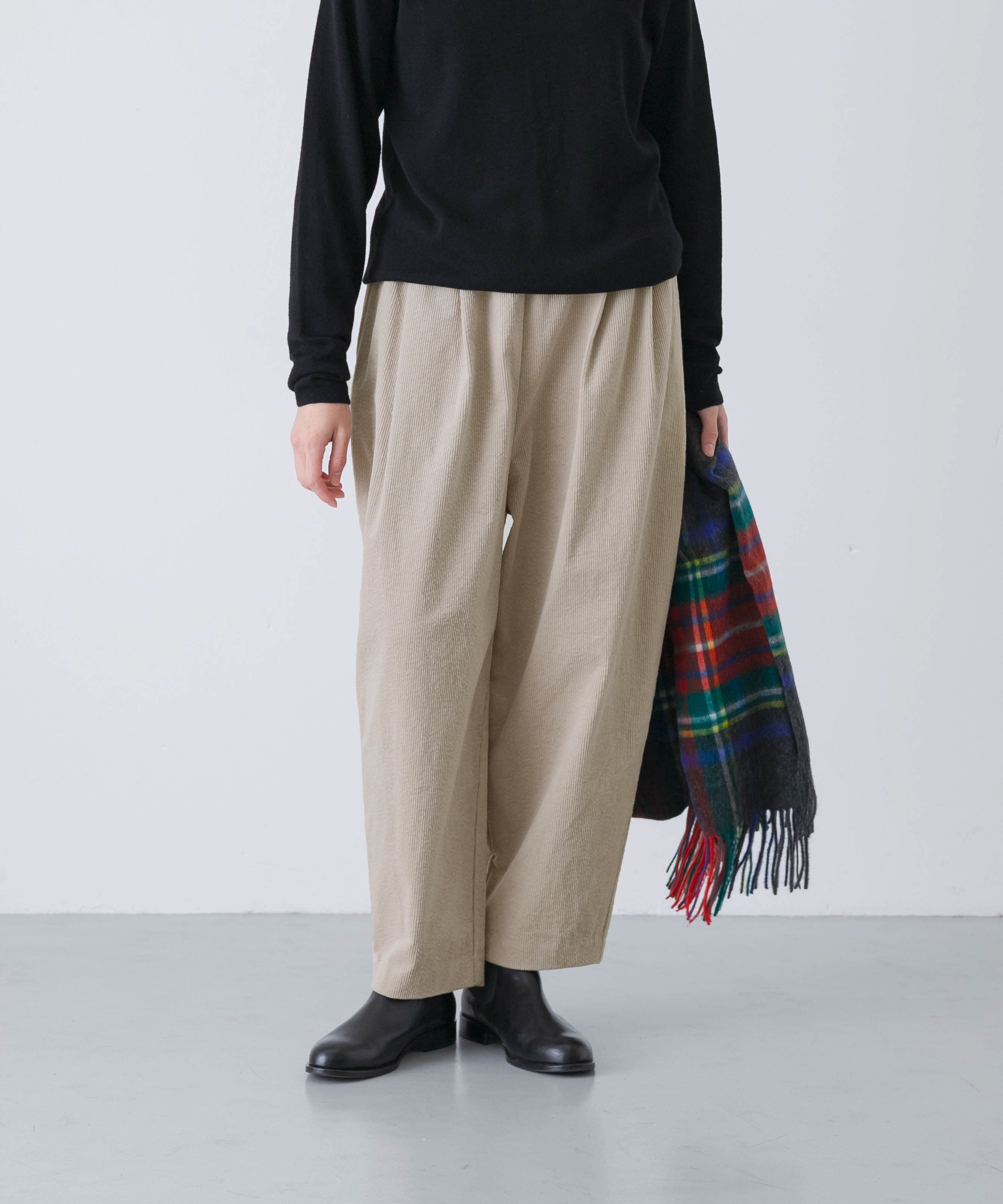 かぐれ「コーデュロイテーパードパンツ」|その他|グレー