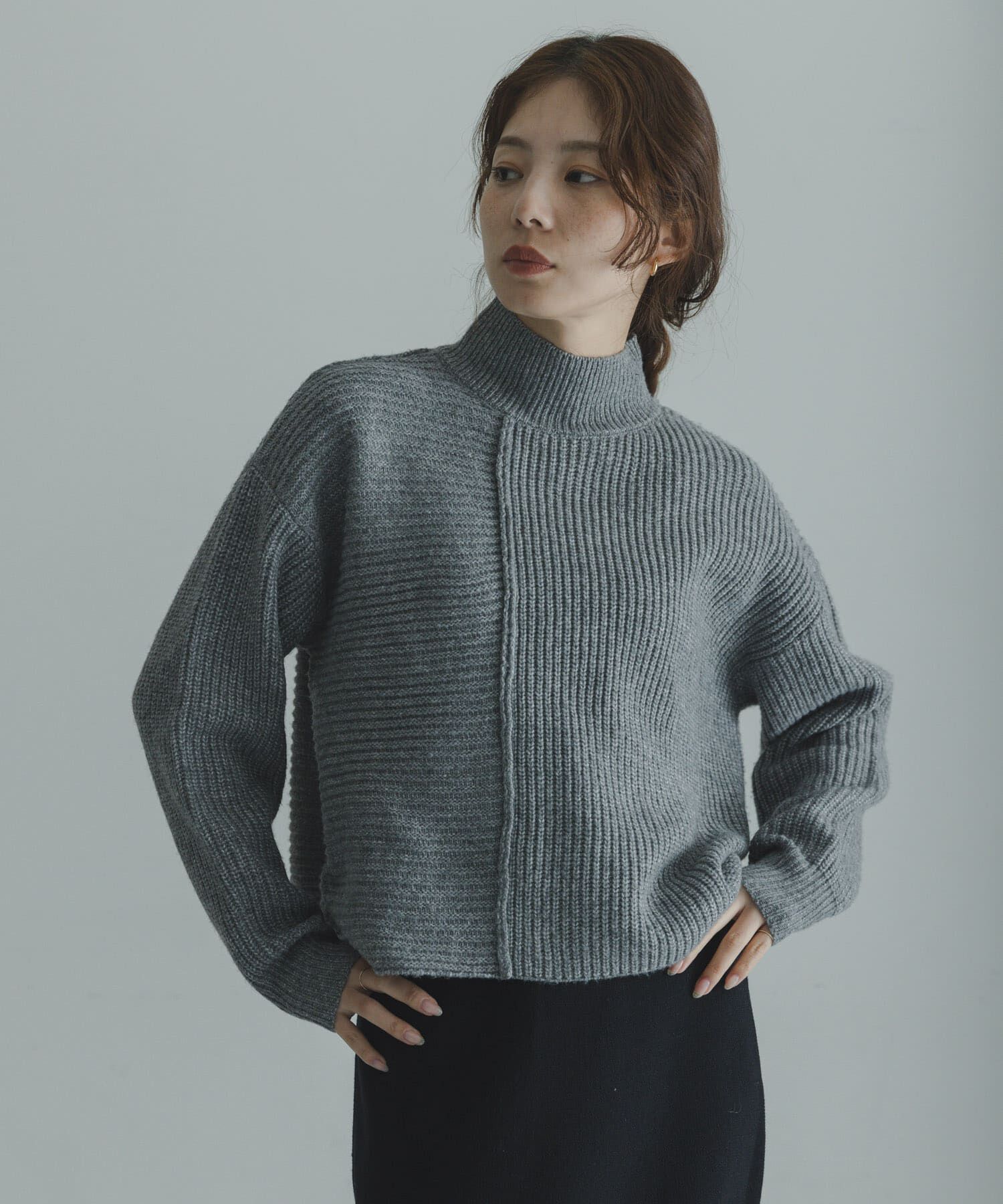 Sonny Label 「畦切替えニットプルオーバー」|ニット・セーター|