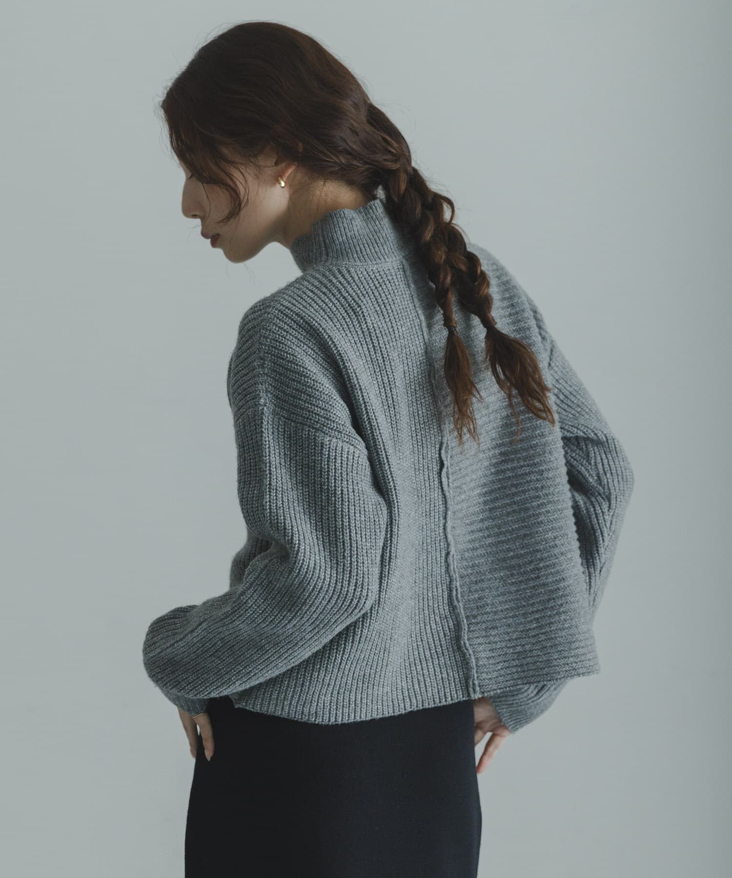 Sonny Label 「畦切替えニットプルオーバー」|ニット・セーター|