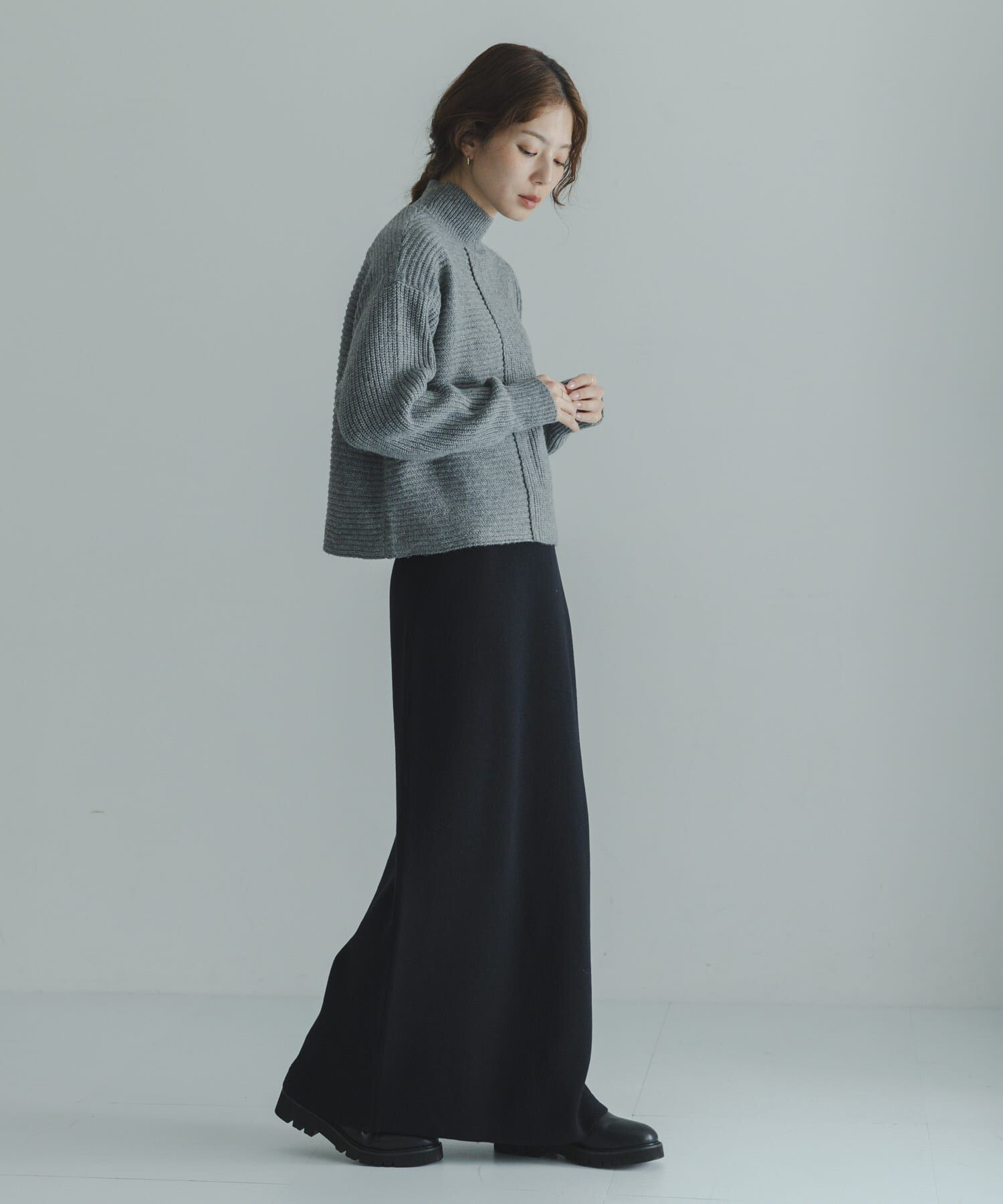 Sonny Label 「畦切替えニットプルオーバー」|ニット・セーター|