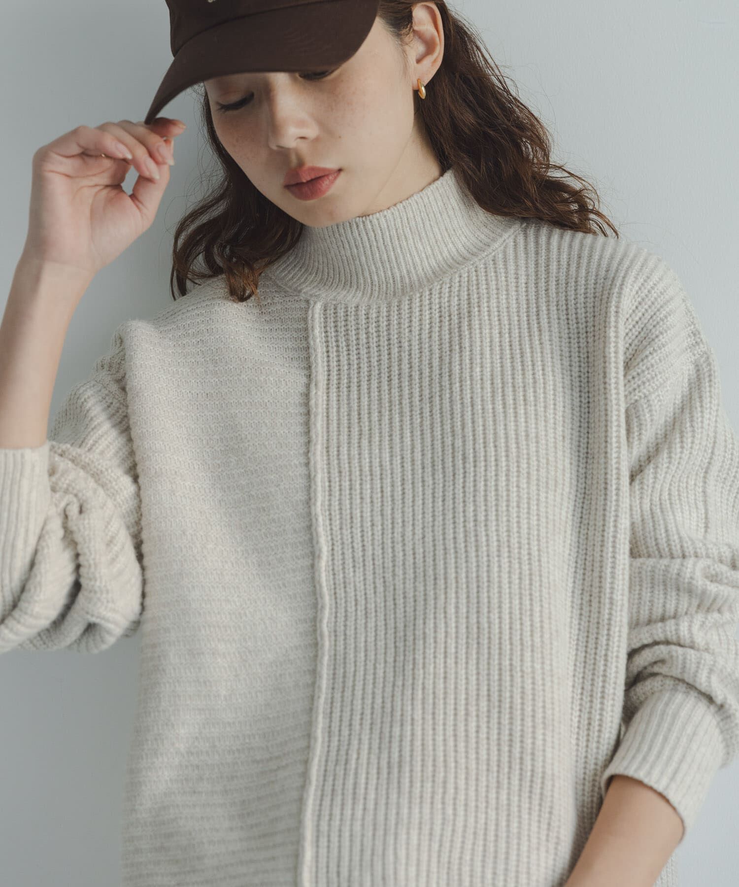 Sonny Label 「畦切替えニットプルオーバー」|ニット・セーター|