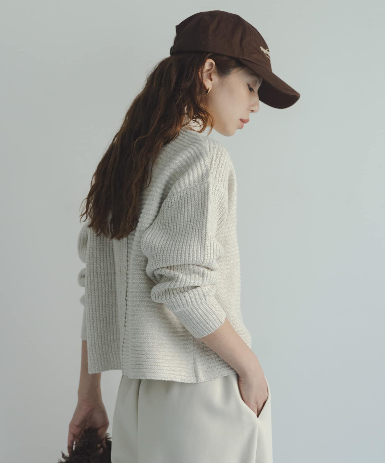 Sonny Label 「畦切替えニットプルオーバー」|ニット・セーター|