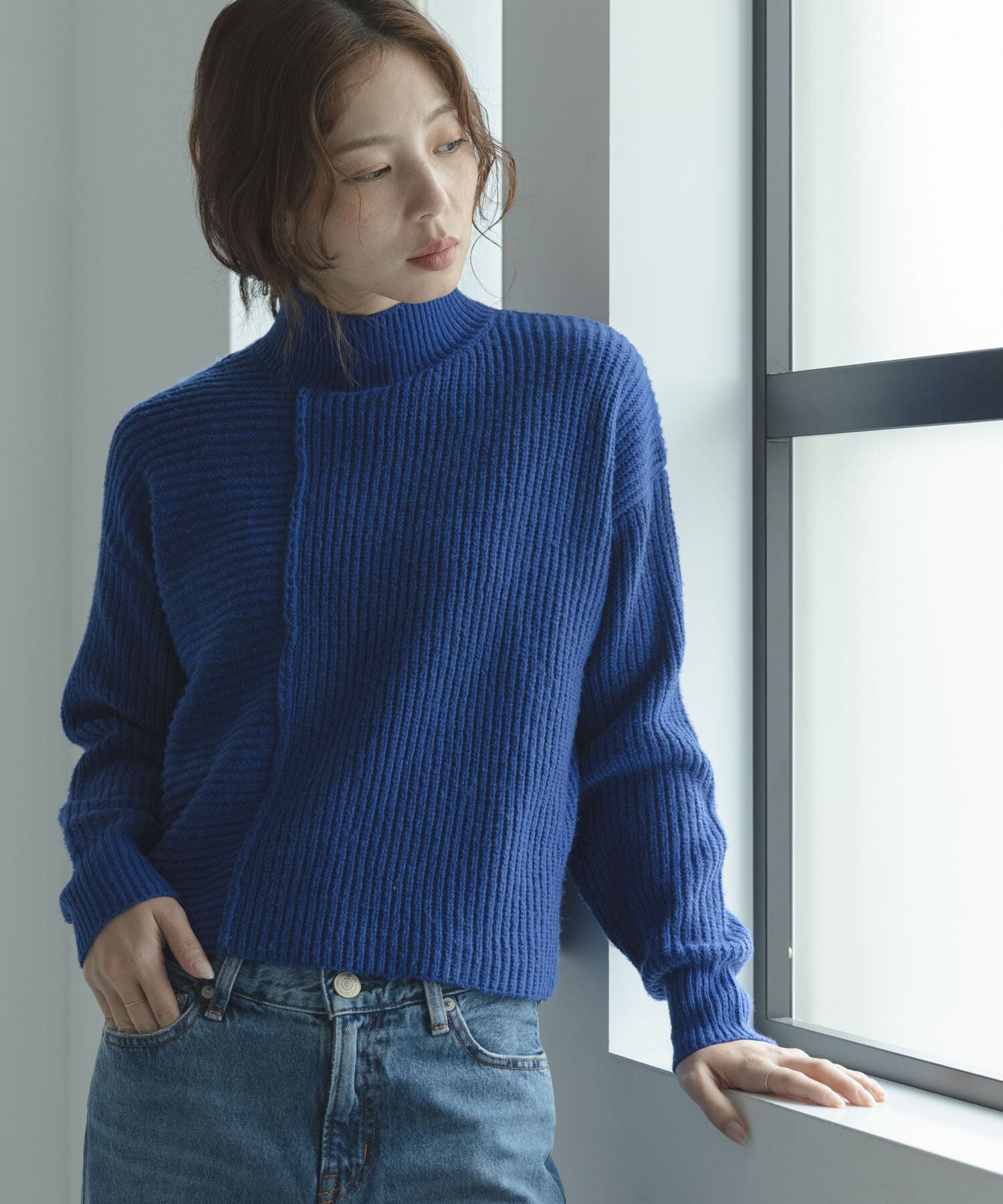 Sonny Label 「畦切替えニットプルオーバー」|ニット・セーター|