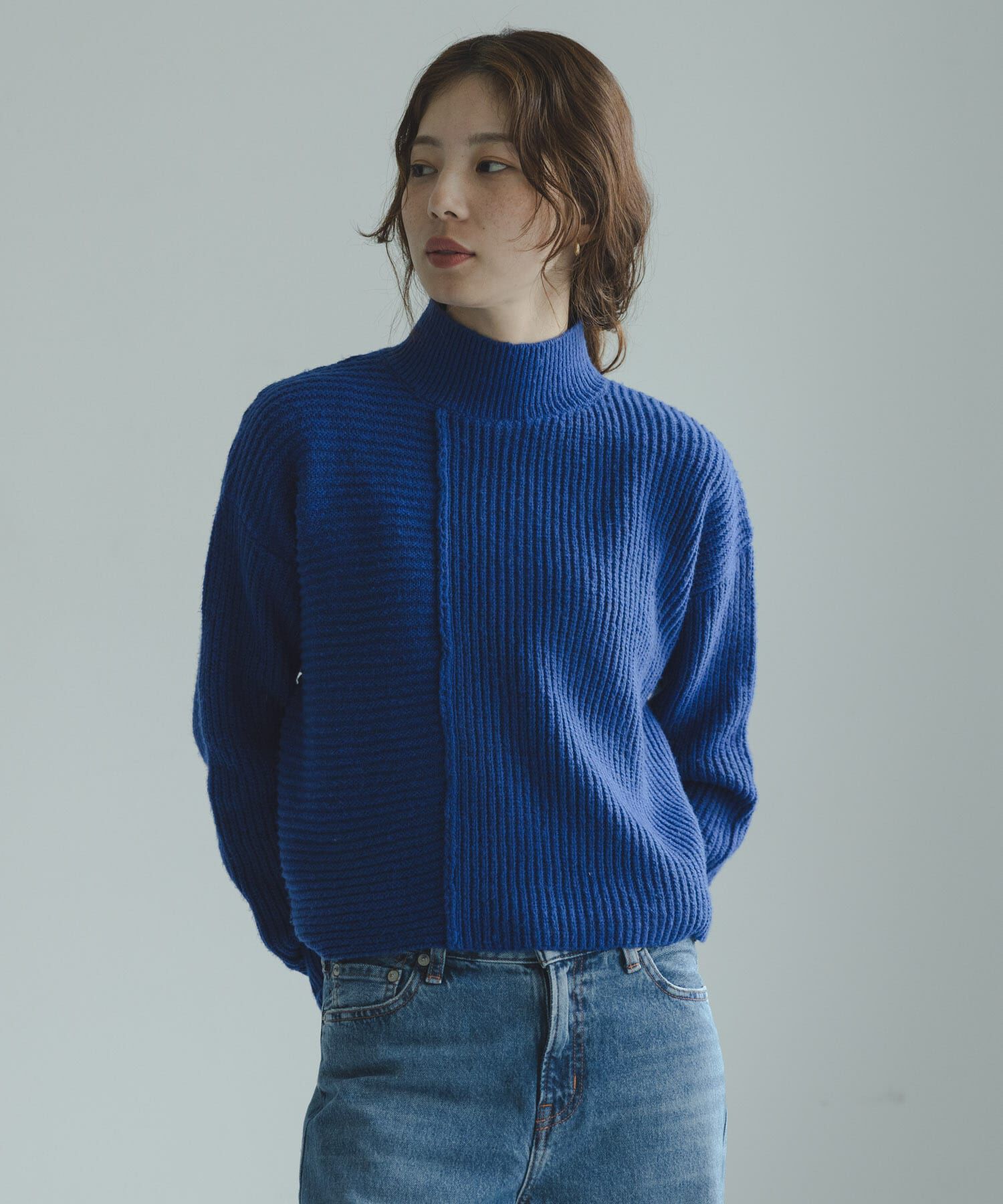 Sonny Label 「畦切替えニットプルオーバー」|ニット・セーター|