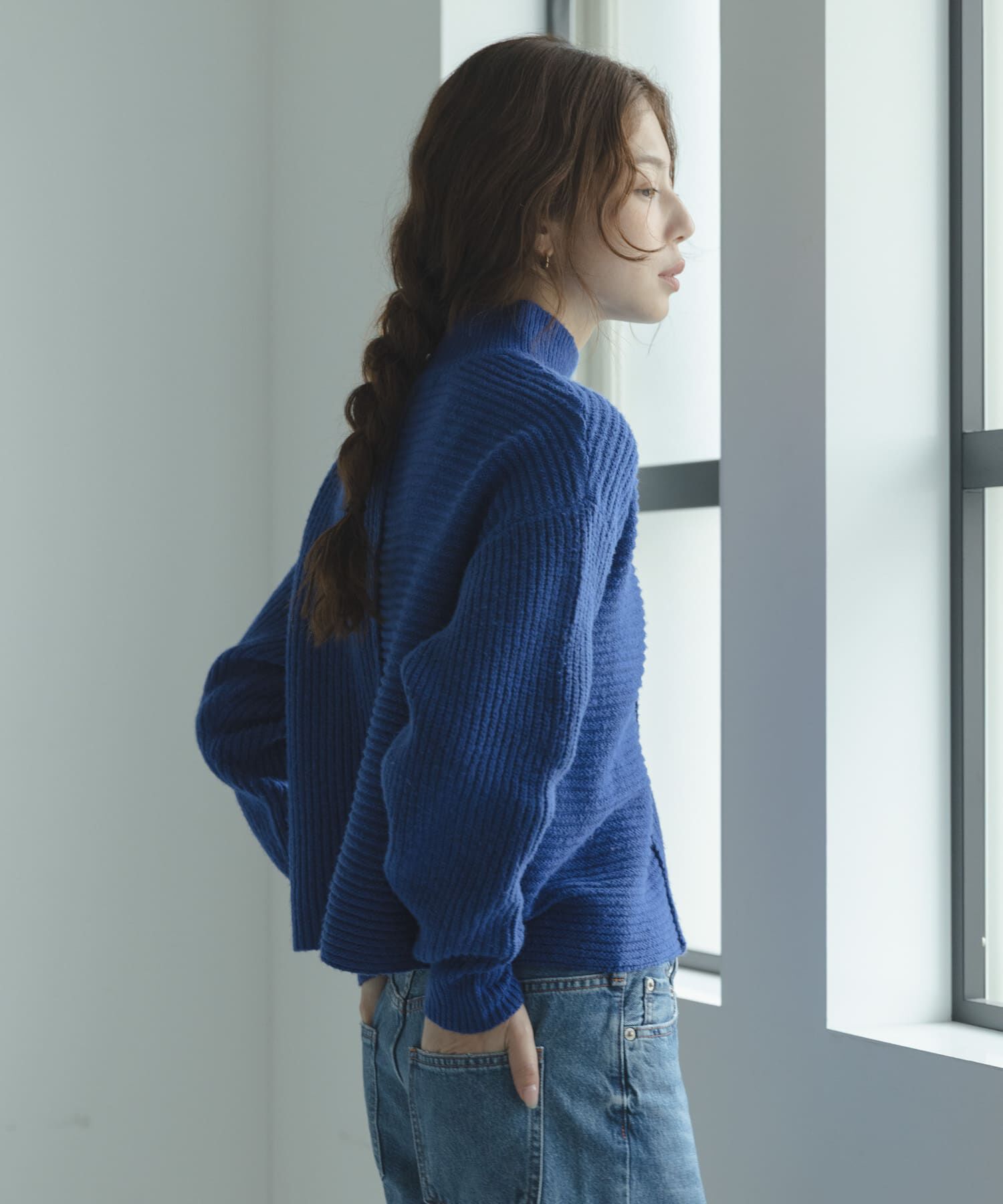 Sonny Label 「畦切替えニットプルオーバー」|ニット・セーター|