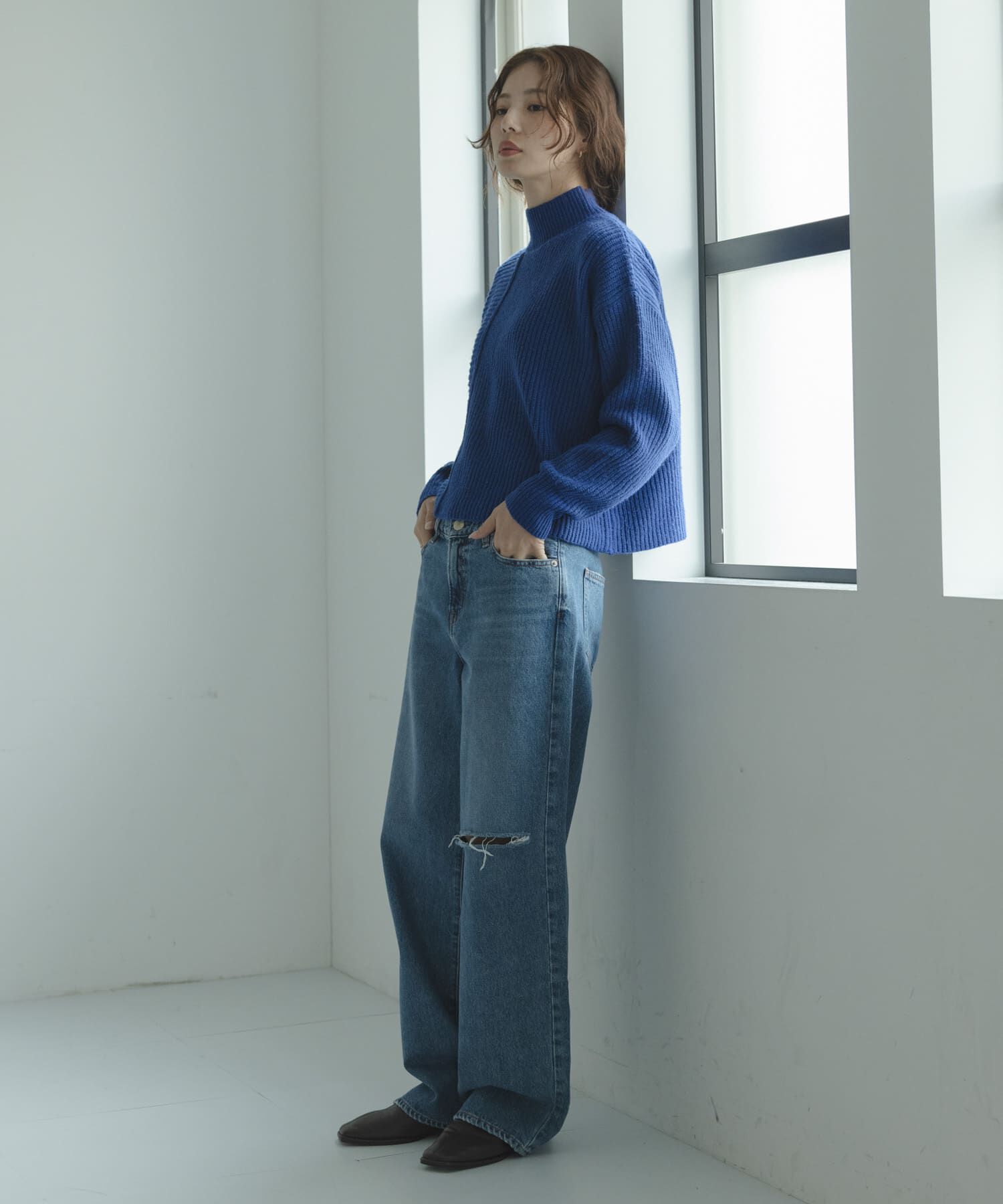 Sonny Label 「畦切替えニットプルオーバー」|ニット・セーター|