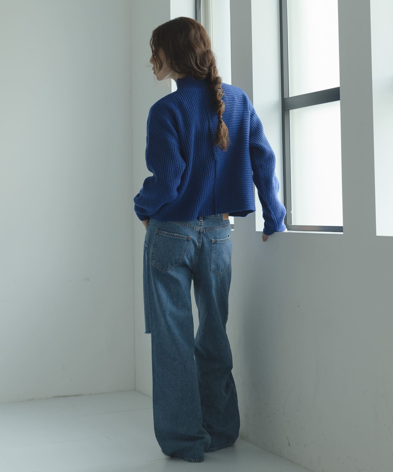 Sonny Label 「畦切替えニットプルオーバー」|ニット・セーター|