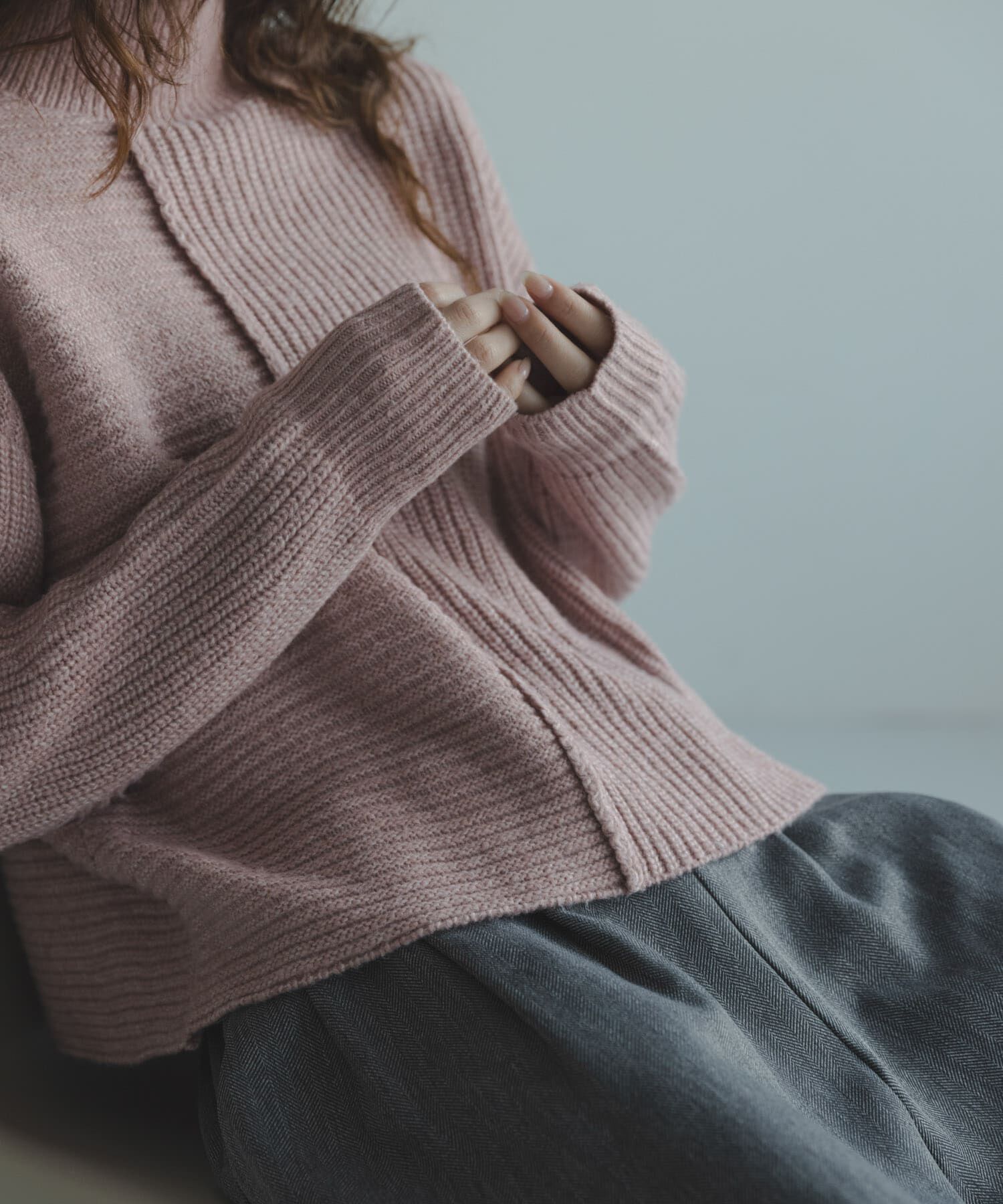 Sonny Label 「畦切替えニットプルオーバー」|ニット・セーター|