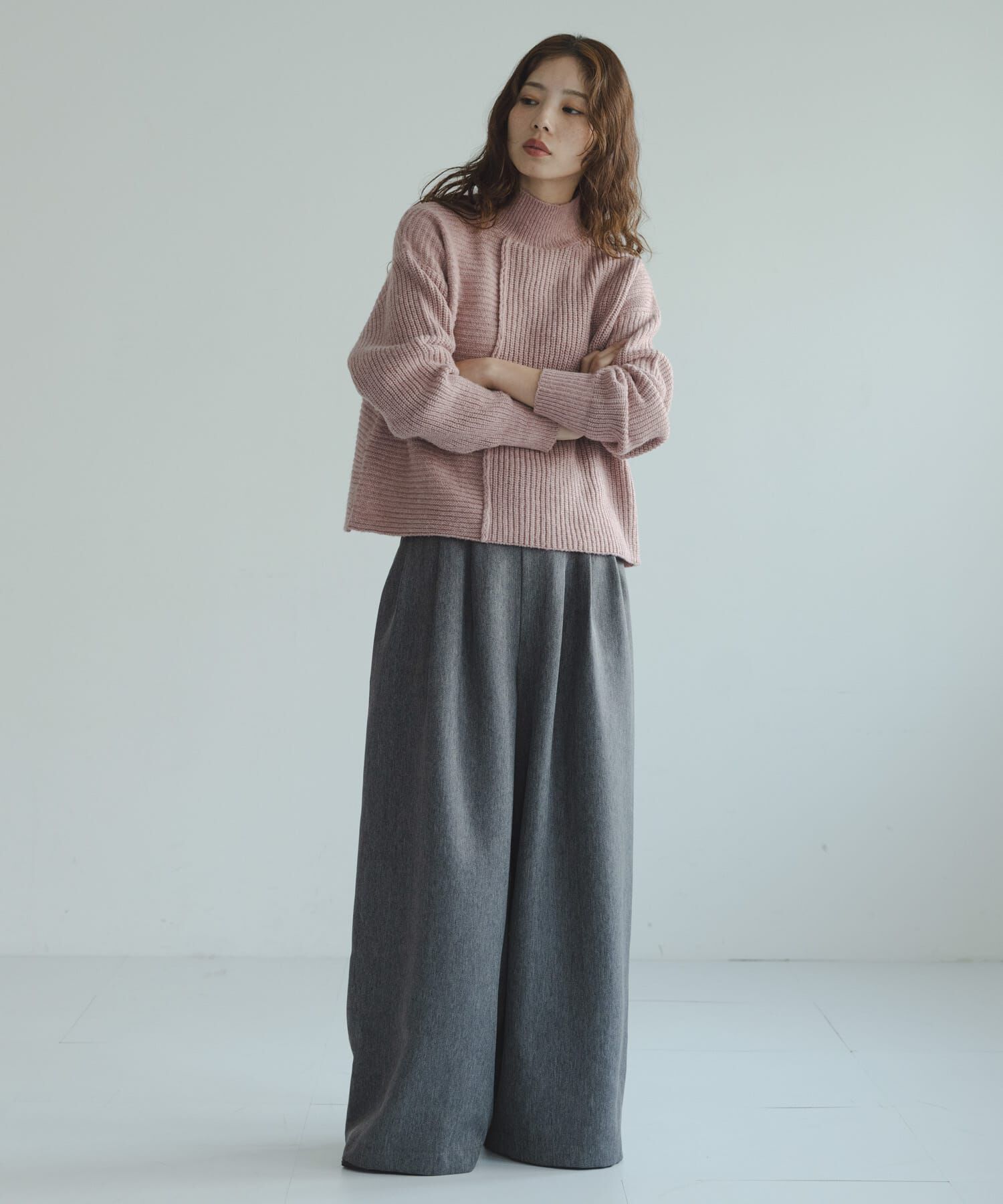 Sonny Label 「畦切替えニットプルオーバー」|ニット・セーター|