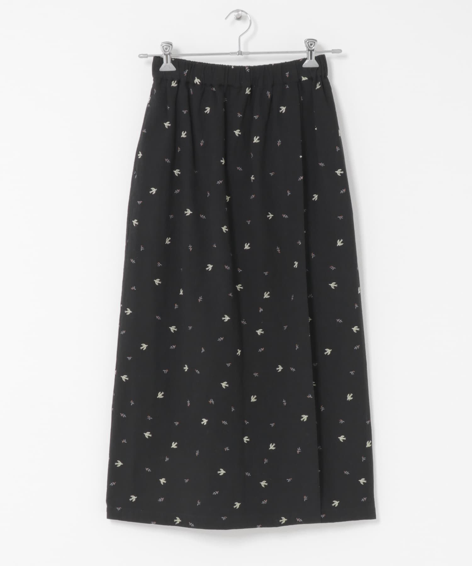 かぐれ「ツバメ刺繍ラップスカート」|スカート|