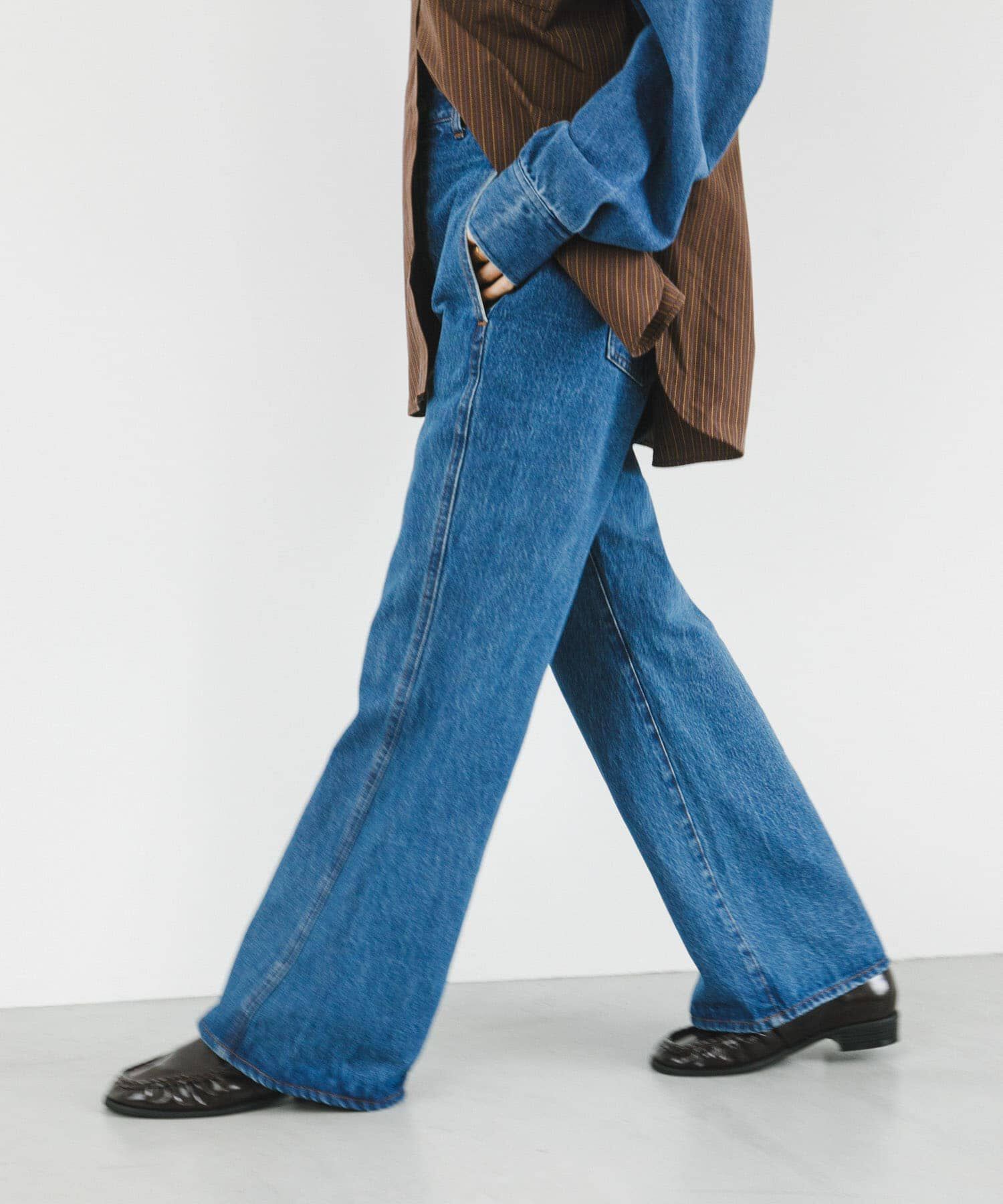  「シームポケットフレアデニム」|デニム|