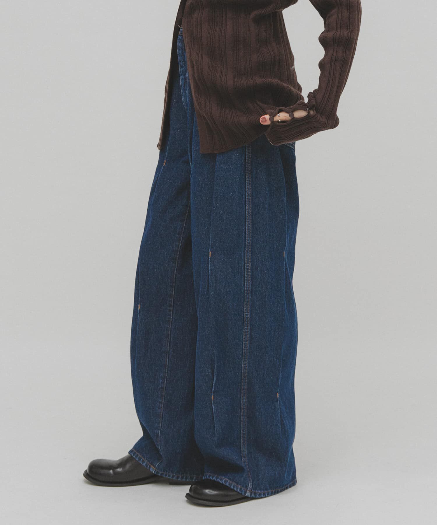 「タックWIDEデニム」|デニム|