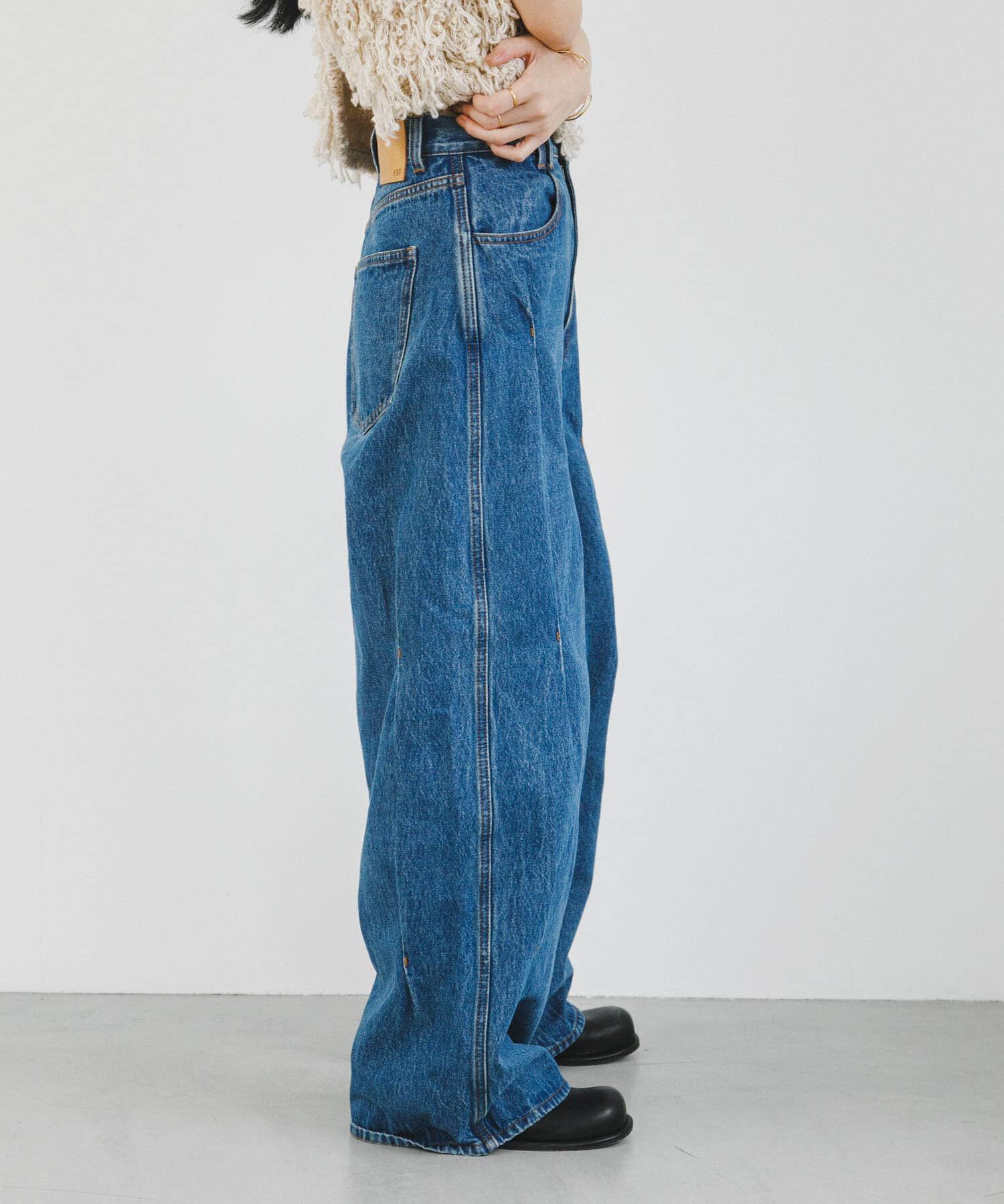  「タックWIDEデニム」|デニム|