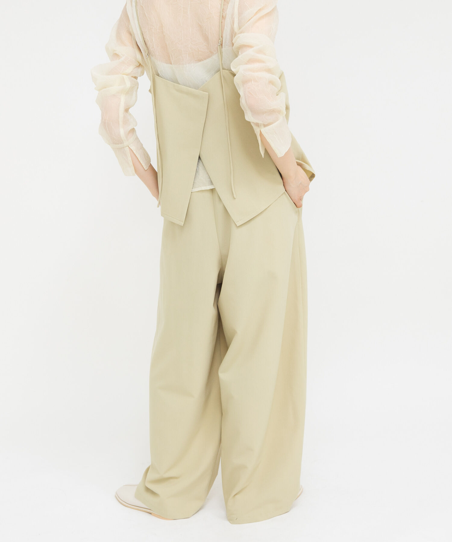  「ドレープキャミソールSETパンツ」|その他|ベージュ