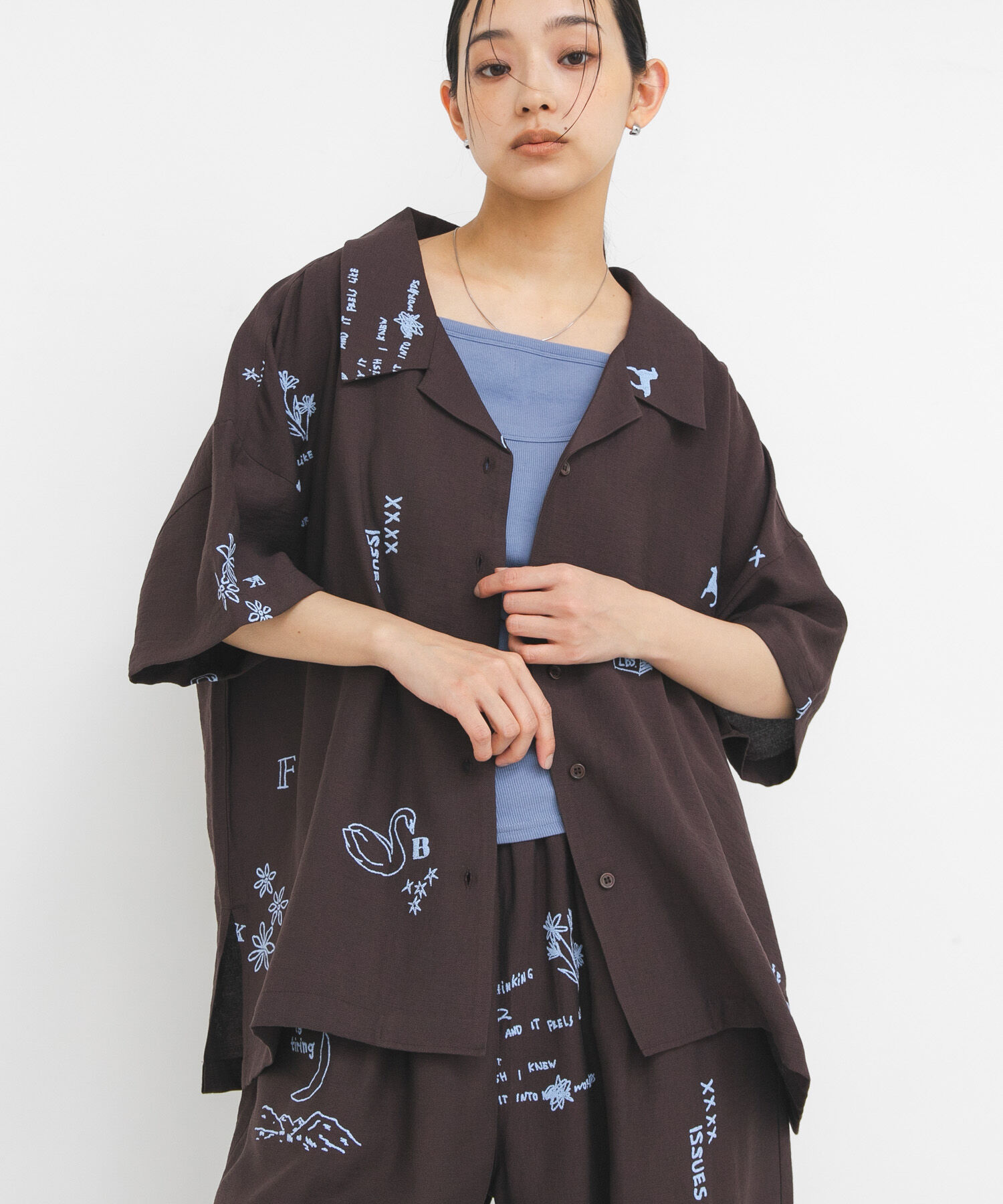  「TATTOOオーバーシャツ」|シャツ・ブラウス|