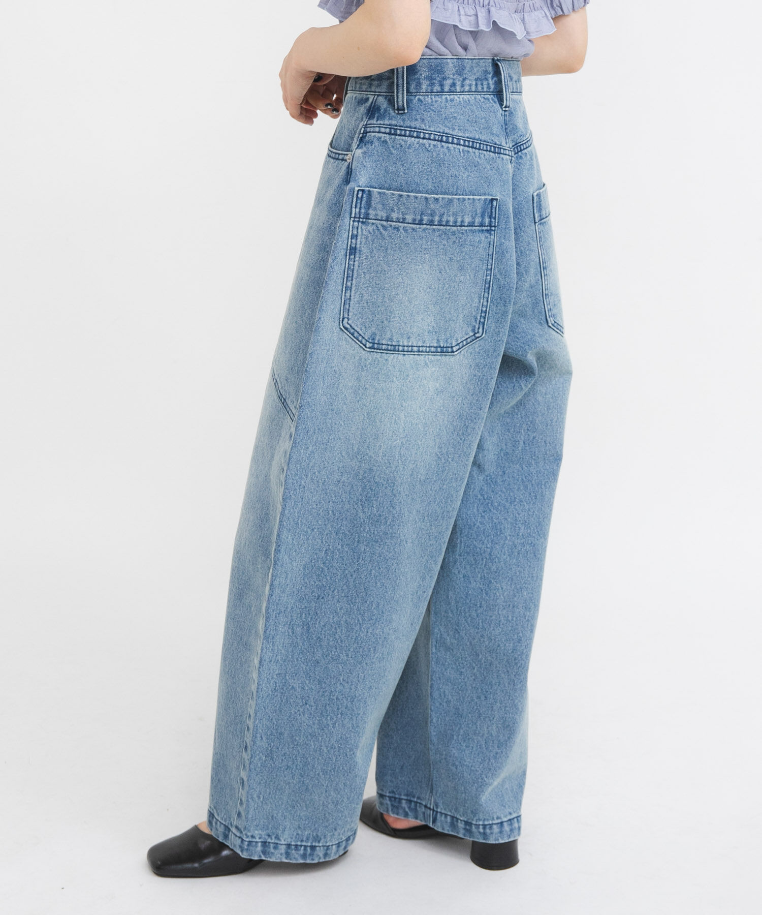  「シームデザインカーブデニム」|デニム|