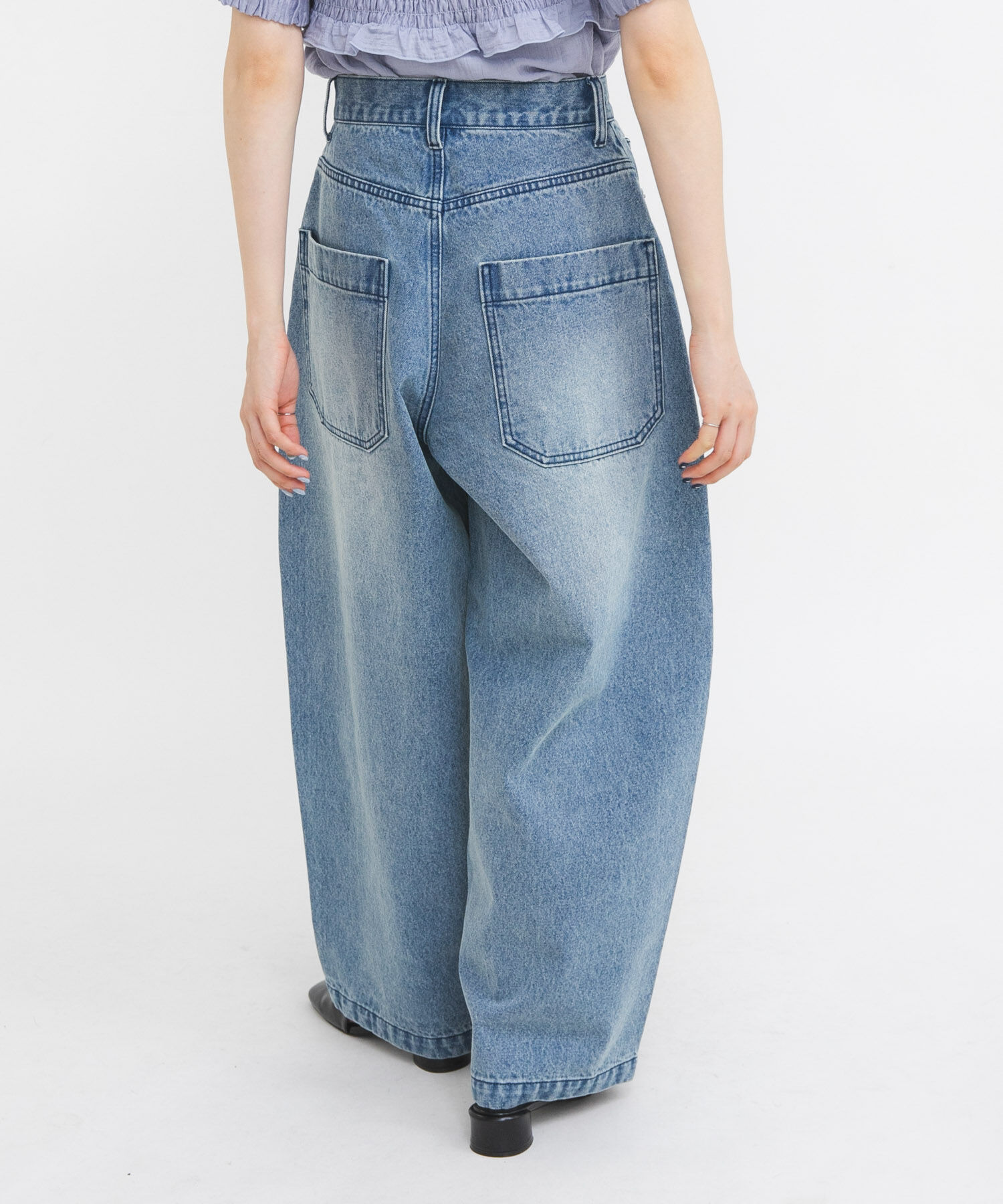  「シームデザインカーブデニム」|デニム|