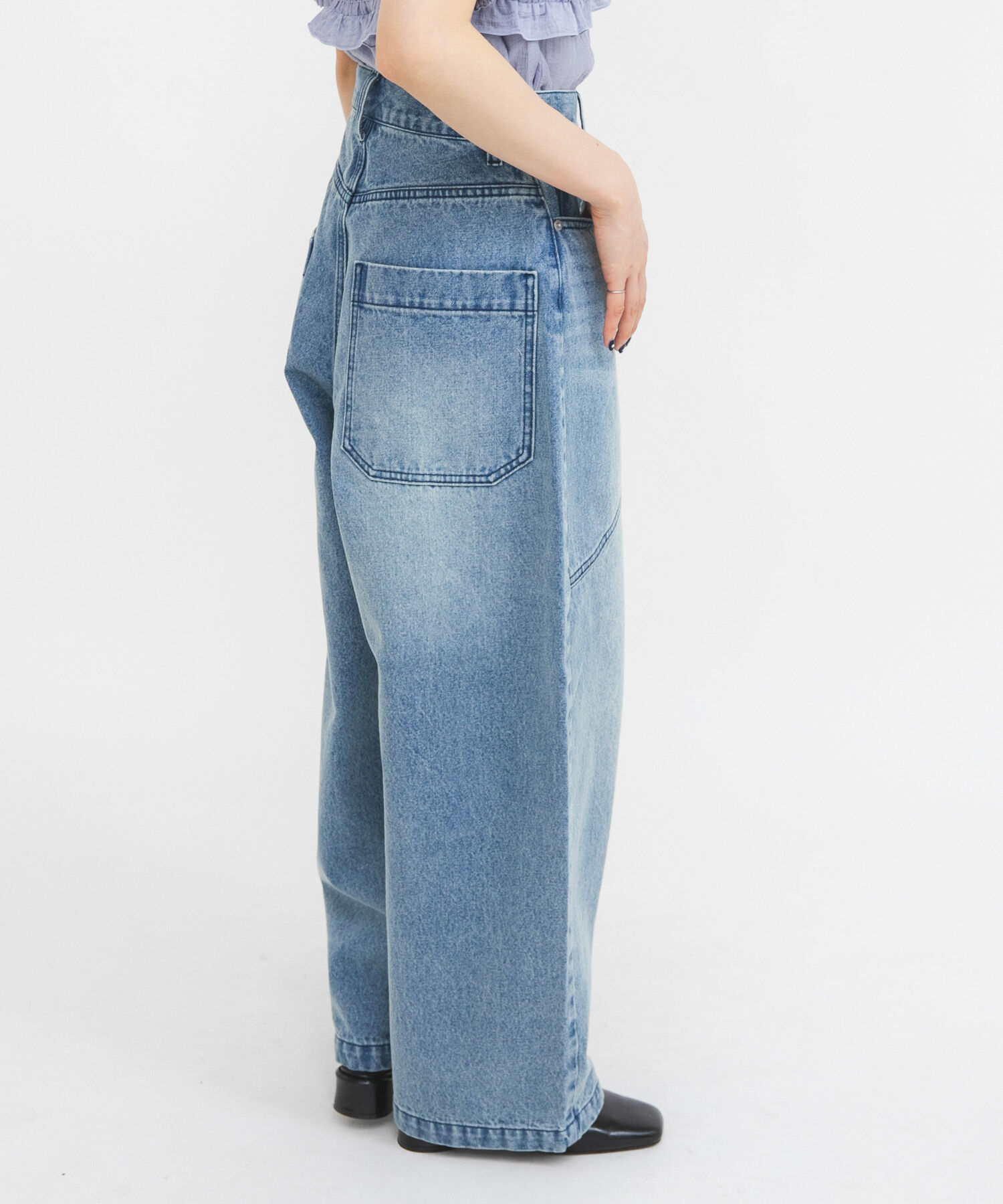  「シームデザインカーブデニム」|デニム|