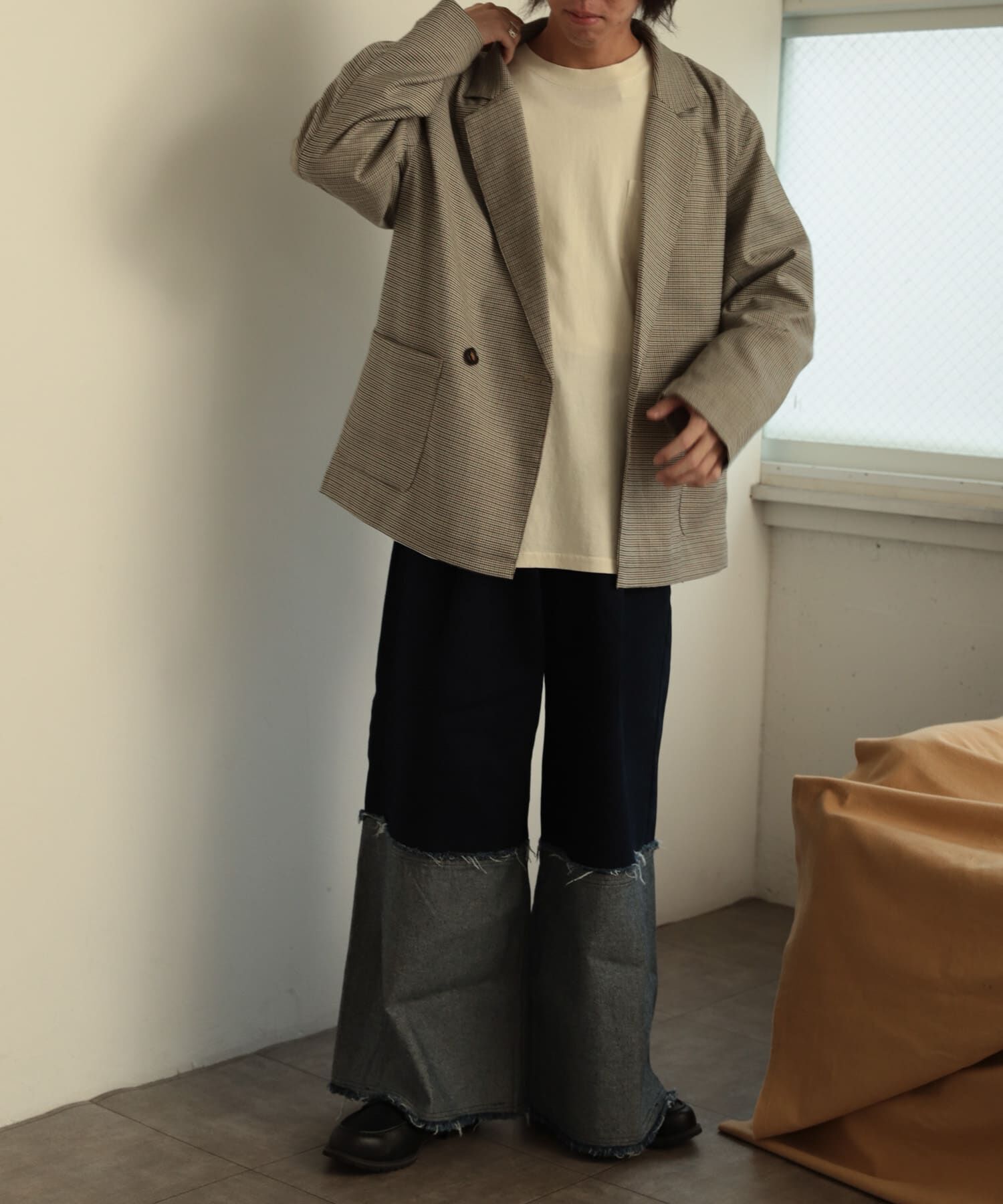 SENSE OF PLACE by URBAN RESEARCH「チェックダブルルーズジャケット」|その他|