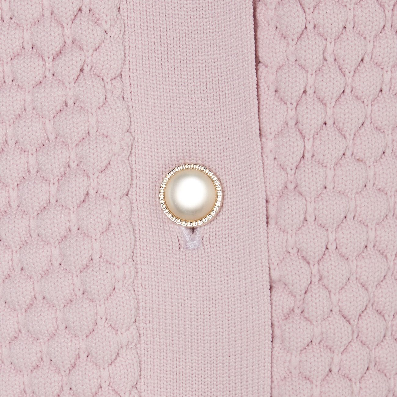 HELIOPOLE「HELIOPOLE POPCORN KNIT BIJOU BUTTON CARDIGAN」|ニット・セーター|