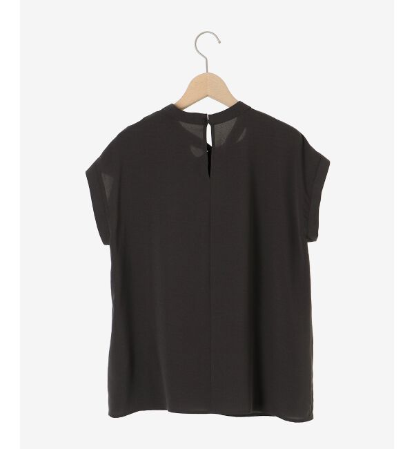 le.coeur blanc「《手洗い可能》ジョーゼットツイストネックブラウス」|シャツ・ブラウス|