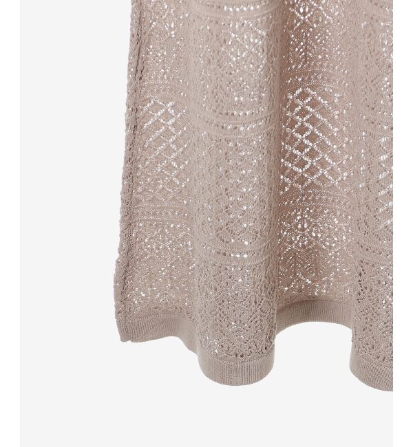 MAJESTICLEGON「スカシ柄ニットワンピース」|ワンピース|