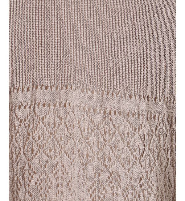 MAJESTICLEGON「スカシ柄ニットワンピース」|ワンピース|