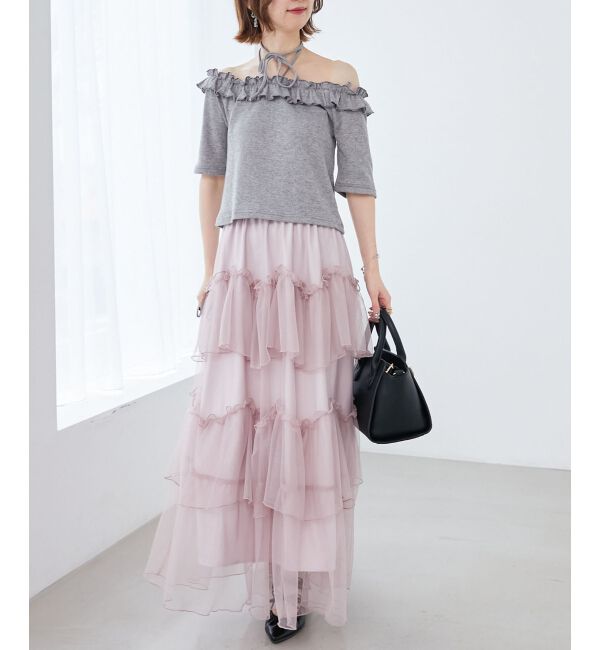  「マルチwayチョーカーフリルトップス」|Tシャツ・カットソー|