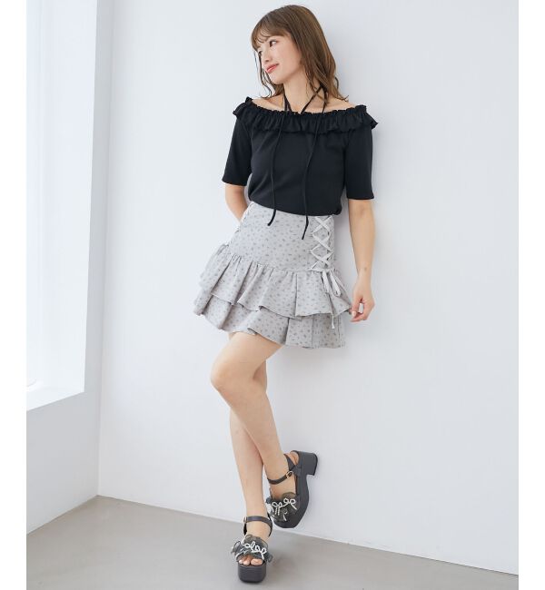  「マルチwayチョーカーフリルトップス」|Tシャツ・カットソー|
