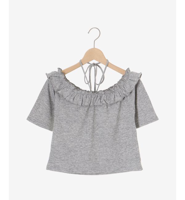  「マルチwayチョーカーフリルトップス」|Tシャツ・カットソー|