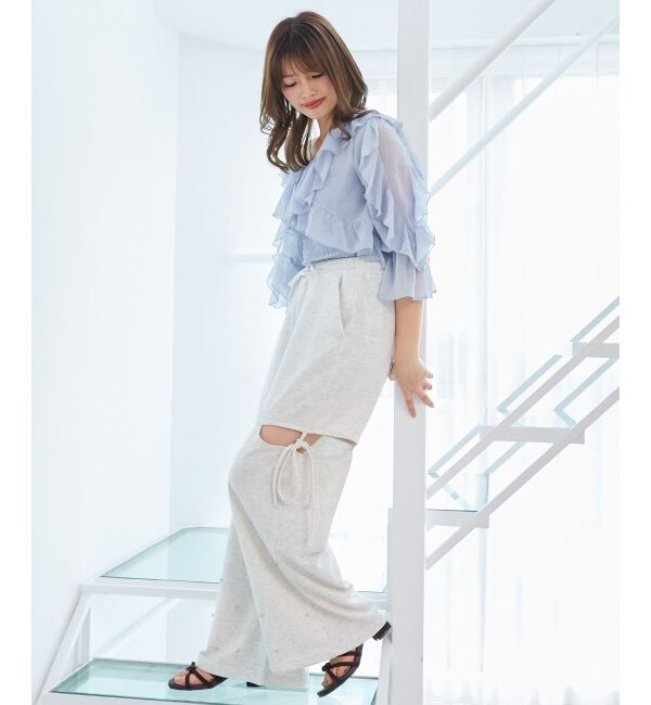  「キャミセットフリルブラウス」|シャツ・ブラウス|