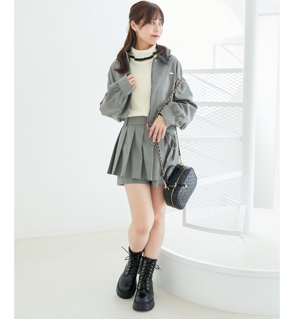  「プチフリルタートルニット」|ニット・セーター|