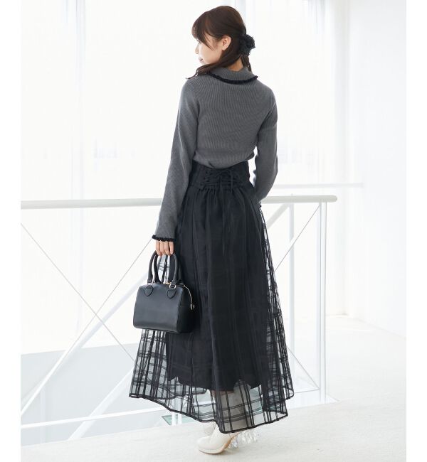  「プチフリルタートルニット」|ニット・セーター|