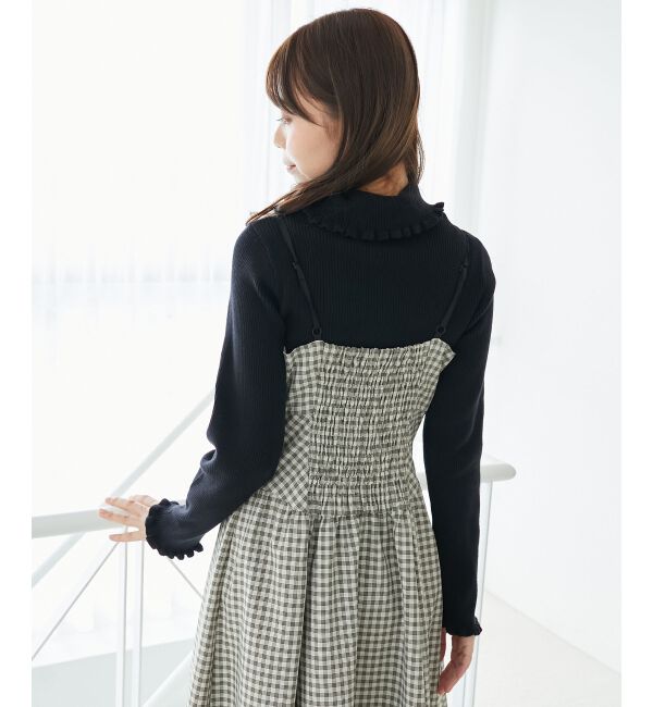  「プチフリルタートルニット」|ニット・セーター|