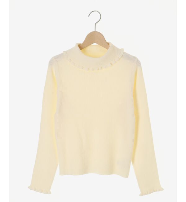  「プチフリルタートルニット」|ニット・セーター|