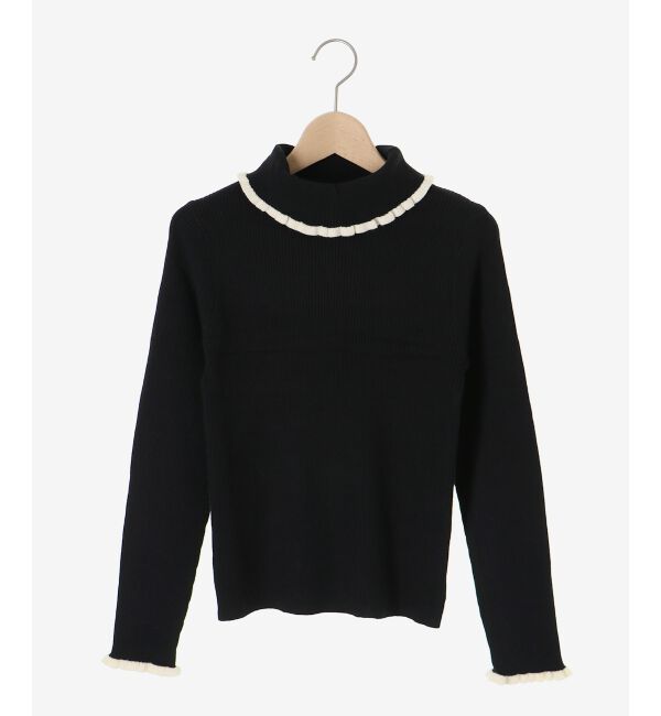  「プチフリルタートルニット」|ニット・セーター|