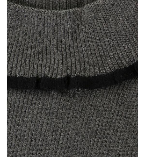  「プチフリルタートルニット」|ニット・セーター|