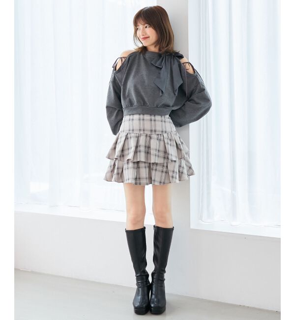  「アソートティアードミニスカパン」|スカート|