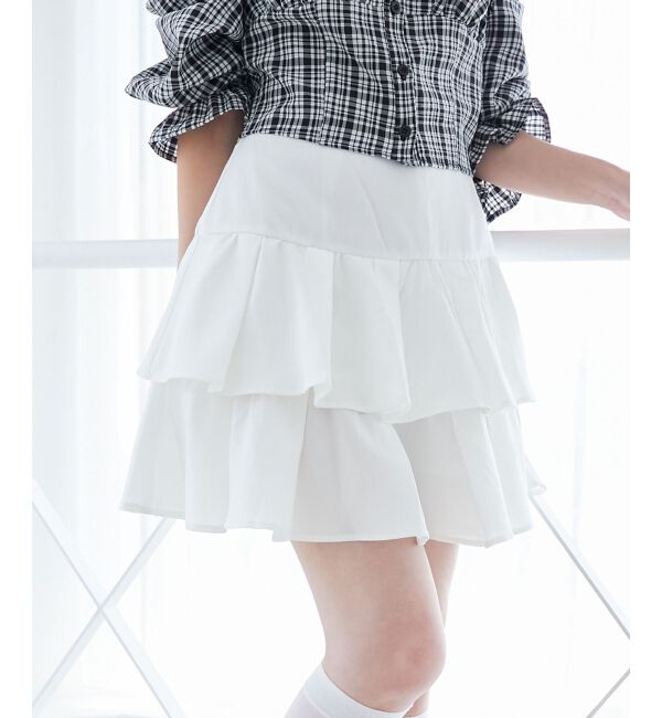  「アソートティアードミニスカパン」|スカート|